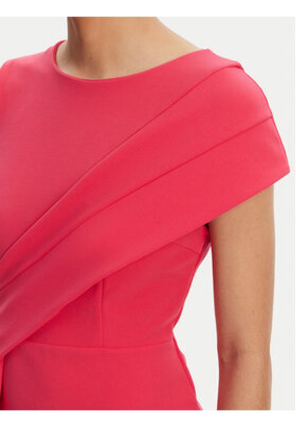 Rinascimento Sukienka koktajlowa CFC0019923002 Różowy Regular Fit. Kolor: różowy. Materiał: syntetyk. Styl: wizytowy