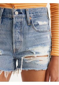 Levi's® Szorty jeansowe 501® 563270314 Niebieski Slim Fit. Kolor: niebieski. Materiał: bawełna, jeans