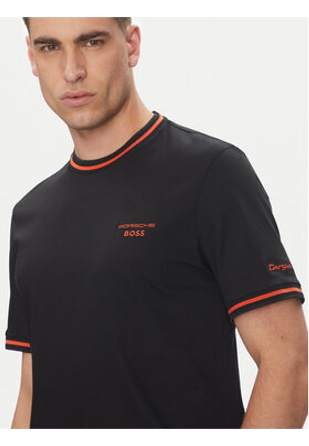 BOSS T-Shirt C-Taut 197 50543341 Czarny Regular Fit. Kolor: czarny. Materiał: bawełna