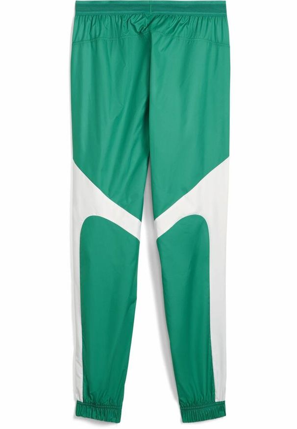 Puma - Męskie spodnie przedmeczowe Senegal 2025 PUMA Sport Green White. Kolor: biały, wielokolorowy, zielony. Materiał: dresówka
