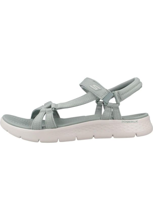 skechers - Sandały Kobieta Skechers Go Walk Flex szary. Kolor: niebieski. Sezon: lato