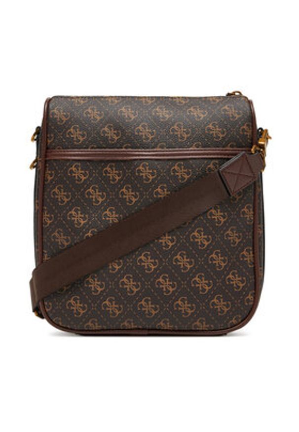 Guess Saszetka HMMILO P5417 Brązowy. Kolor: brązowy. Materiał: skóra