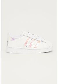 adidas Originals - Buty dziecięce Superstar EL FV3143. Zapięcie: sznurówki. Kolor: biały. Materiał: guma. Wzór: nadruk. Model: Adidas Superstar #1