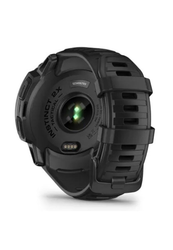 GARMIN - Garmin Instinct 2X Solar Tactical Edition (czarny / czarny pasek). Rodzaj zegarka: smartwatch. Kolor: czarny. Styl: militarny, biznesowy