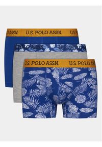 U.S. Polo Assn. Komplet 3 par bokserek 80433 Kolorowy. Materiał: bawełna. Wzór: kolorowy