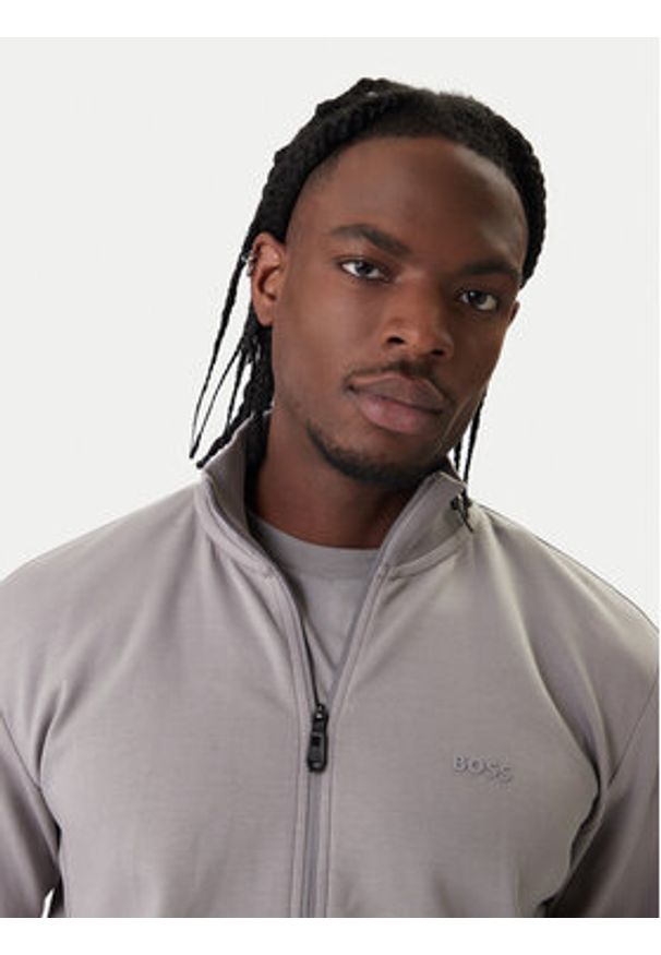 BOSS Bluza Skaz 50555496 Szary Regular Fit. Kolor: szary. Materiał: bawełna