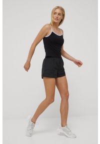 Calvin Klein szorty plażowe damskie kolor czarny. Kolor: czarny. Materiał: tkanina #4