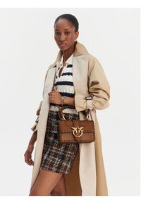 Pinko - PINKO Torebka Love One Mini Cl. AI 25-26 PLTT 100059 A2OR Brązowy. Kolor: brązowy. Materiał: skórzane #2