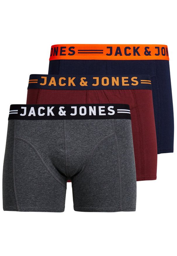 Jack & Jones - Jack&Jones Komplet 3 par bokserek Lichfield 12113943 Kolorowy. Materiał: bawełna. Wzór: kolorowy