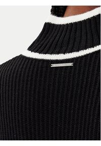 Karl Lagerfeld - KARL LAGERFELD Golf A4W18051 Czarny Regular Fit. Typ kołnierza: golf. Kolor: czarny. Materiał: syntetyk #3