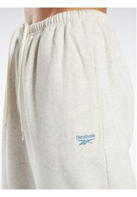 Reebok Spodnie dresowe French Terry IC8096 Szary Oversize. Kolor: szary. Materiał: bawełna #4