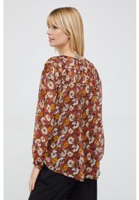 Pepe Jeans bluzka damska w kwiaty. Materiał: tkanina. Długość rękawa: długi rękaw. Długość: długie. Wzór: kwiaty #5