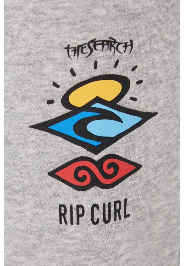 Rip Curl spodnie dresowe męskie kolor szary melanżowe. Kolor: szary. Materiał: dresówka. Wzór: melanż