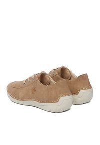 Rieker Półbuty 52545-62 Beżowy. Kolor: beżowy. Materiał: materiał #7