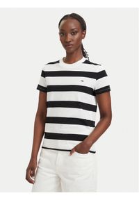 Tommy Jeans T-Shirt Flag DW0DW23801 Czarny Regular Fit. Kolor: czarny. Materiał: bawełna #1