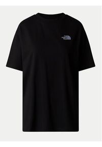 The North Face T-Shirt Simple Dome NF0A87NQ Czarny Oversize. Kolor: czarny. Materiał: bawełna