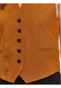 Herskind Kamizelka Mister Vest 4753840 Brązowy Regular Fit. Kolor: brązowy. Materiał: wiskoza #2