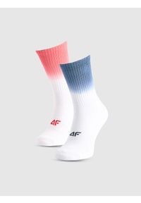 4f - 4F Skarpety casual za kostkę (2-pack) uniseks - multikolor 43-46. Kolor: wielokolorowy. Materiał: bawełna #1