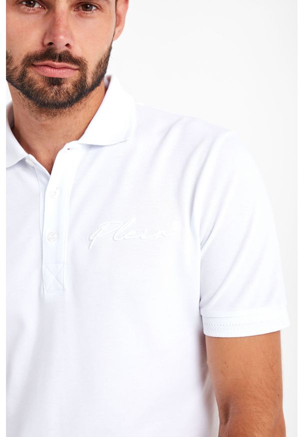Philipp Plein - Polo PHILIPP PLEIN. Typ kołnierza: polo. Długość rękawa: krótki rękaw. Długość: krótkie. Wzór: aplikacja, haft. Styl: klasyczny
