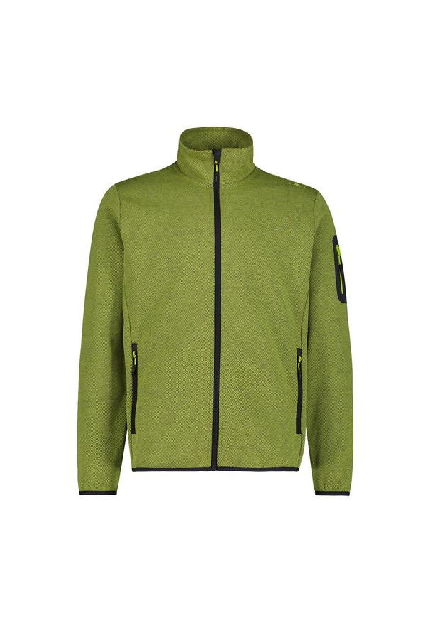 Bluza męska turystyczna CMP 34H6397. Kolor: zielony. Materiał: polar. Sport: turystyka piesza