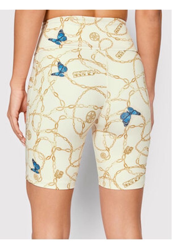 Guess Kolarki V2GD09 MC03W Beżowy Slim Fit. Kolor: beżowy. Materiał: syntetyk
