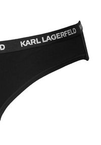 Karl Lagerfeld - KARL LAGERFELD Komplet stringów B1W47031 Czarny. Kolor: czarny. Materiał: bawełna #2