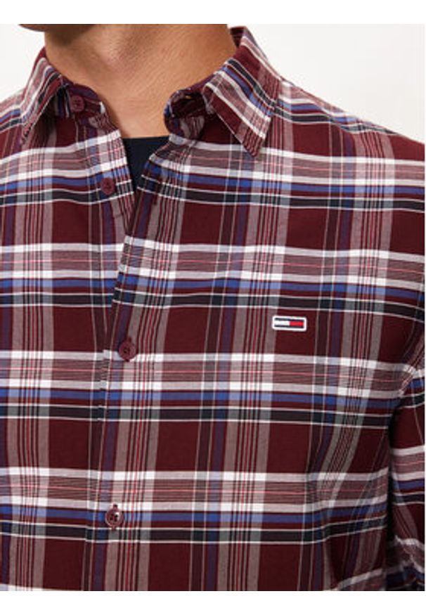 Tommy Jeans Koszula DM0DM19648 Czerwony Regular Fit. Kolor: czerwony. Materiał: bawełna
