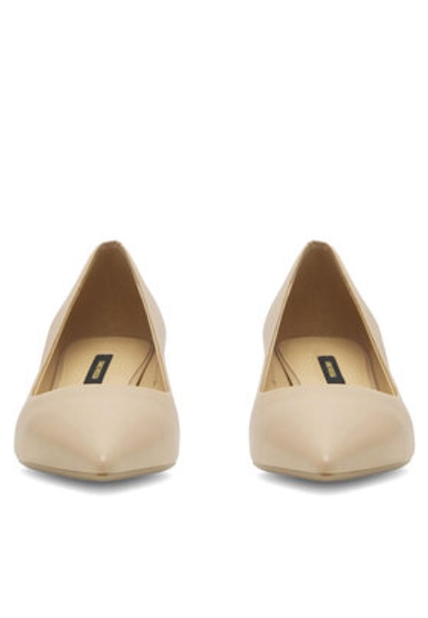 Gino Rossi - GINO ROSSI Czółenka V1339-803-8 Beżowy. Kolor: beżowy. Materiał: skóra. Obcas: na szpilce