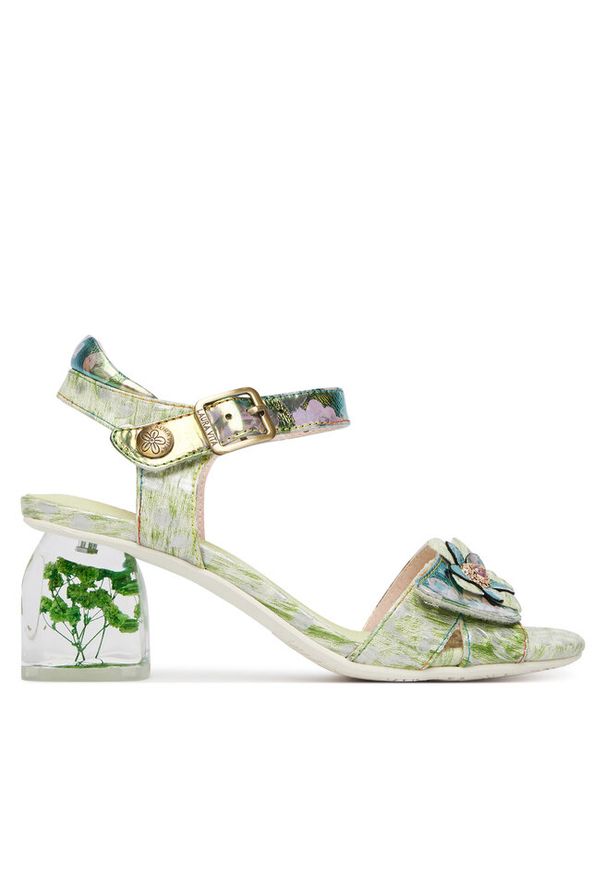 Sandały Laura Vita. Wzór: kolorowy