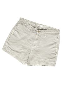 Wrangler - DAMSKIE SPODENKI WRANGLER CHINO SHORT FADED KHAKI W29DPG028. Kolor: brązowy. Materiał: len, materiał. Sezon: lato #6