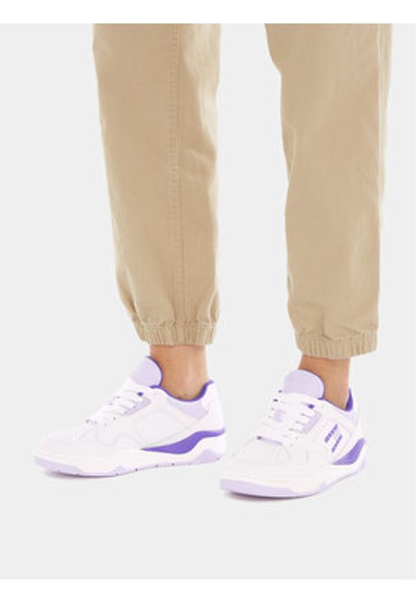 Tommy Jeans Sneakersy Tjw New Basket Sneaker Lc EN0EN02524 Fioletowy. Kolor: fioletowy. Materiał: skóra