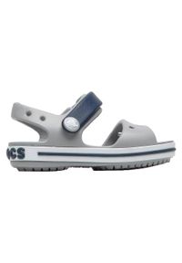 Buty do chodzenia niemowlęce Crocs Crosband Sandal Kids. Kolor: wielokolorowy, niebieski, szary. Materiał: materiał, syntetyk