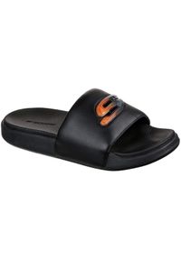 skechers - Klapki Skechers Gambix 2.0-utopo, Mężczyźni. Kolor: czarny. Materiał: guma, materiał. Sport: pływanie, fitness