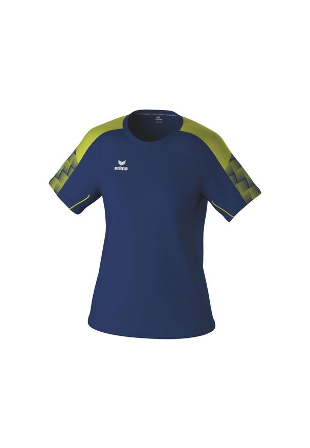 ERIMA - Koszulka damska Erima Evo Star. Kolor: niebieski, zielony, wielokolorowy. Długość rękawa: raglanowy rękaw. Sport: piłka nożna