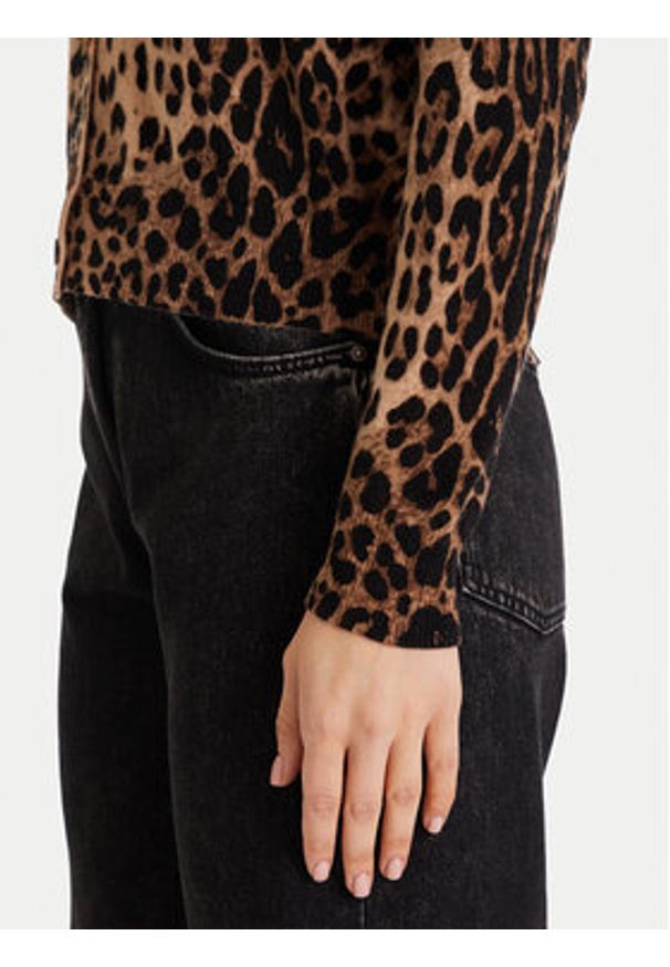 ViCOLO Kardigan 22063F Kolorowy Regular Fit. Materiał: wełna. Wzór: kolorowy