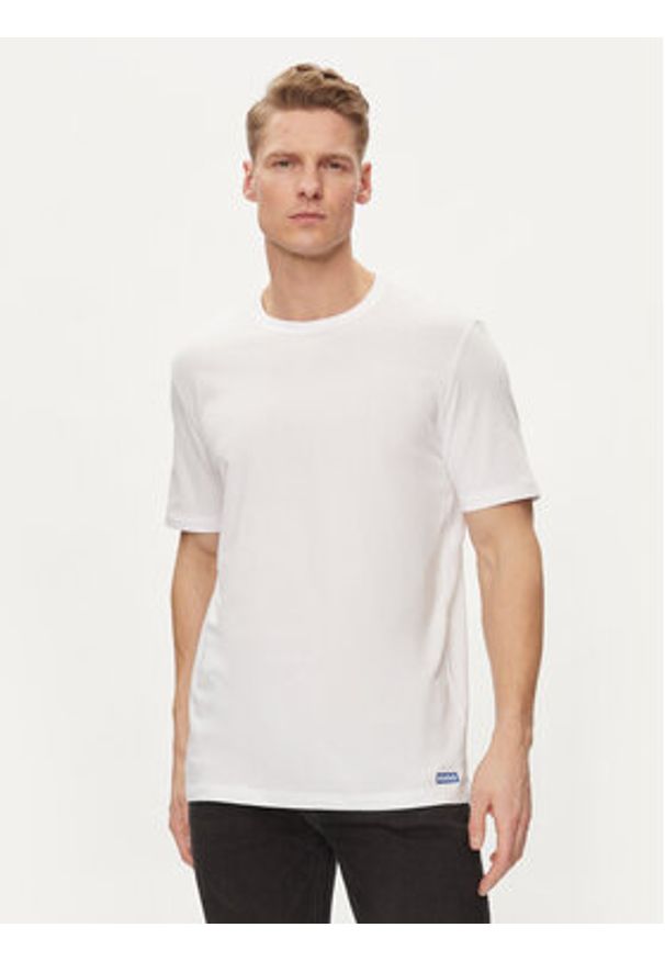 Hugo - HUGO Komplet t-shirtów Naolo 50522382 Biały Regular Fit. Kolor: biały. Materiał: bawełna