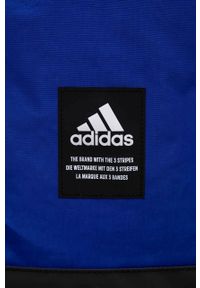 adidas Performance plecak kolor niebieski duży z nadrukiem. Kolor: niebieski. Materiał: materiał. Wzór: nadruk #4