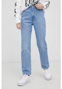 Levi's® - Levi's jeansy 70s A0898.0010 damskie high waist. Okazja: na spotkanie biznesowe. Stan: podwyższony. Kolor: niebieski. Styl: biznesowy