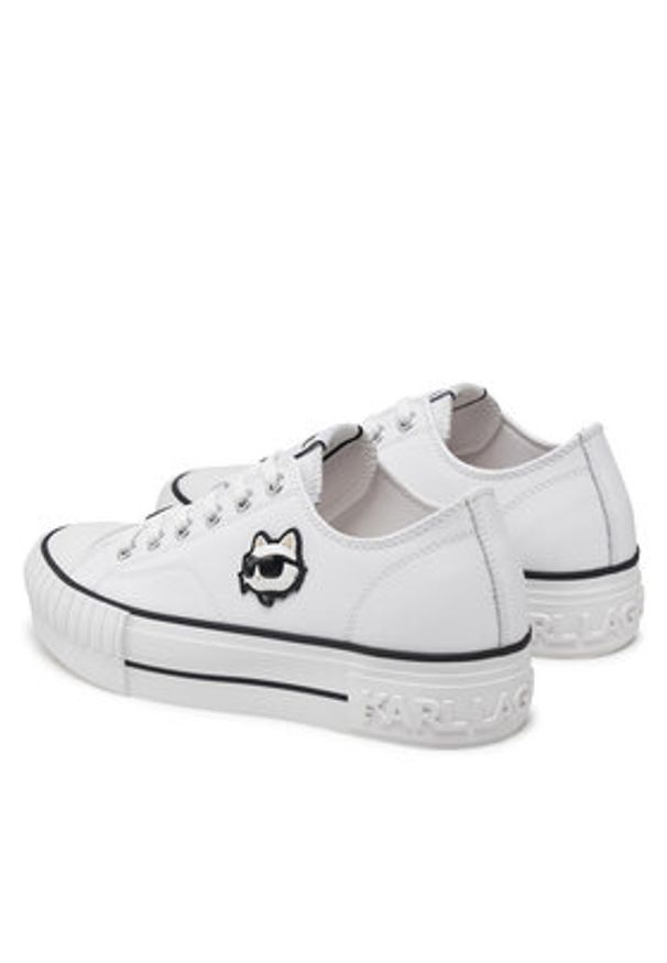 Karl Lagerfeld - KARL LAGERFELD Trampki Kampus Max KL60425T Biały. Kolor: biały. Materiał: skóra