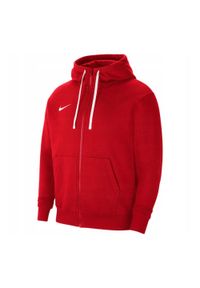 Nike - Bluza Męska Park 20 Z Pełnym Zamkiem Błyskawicznym. Kolor: czerwony