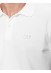 GAP - Gap Polo 586306-05 Biały Regular Fit. Typ kołnierza: polo. Kolor: biały. Materiał: bawełna