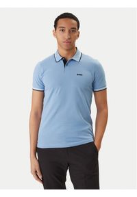 BOSS Polo Paul 50506193 Błękitny Slim Fit. Typ kołnierza: polo. Kolor: niebieski. Materiał: bawełna #1