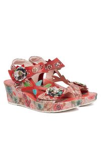 Laura Vita Sandały Facdiao 42 Czerwony. Kolor: czerwony. Materiał: skóra #2