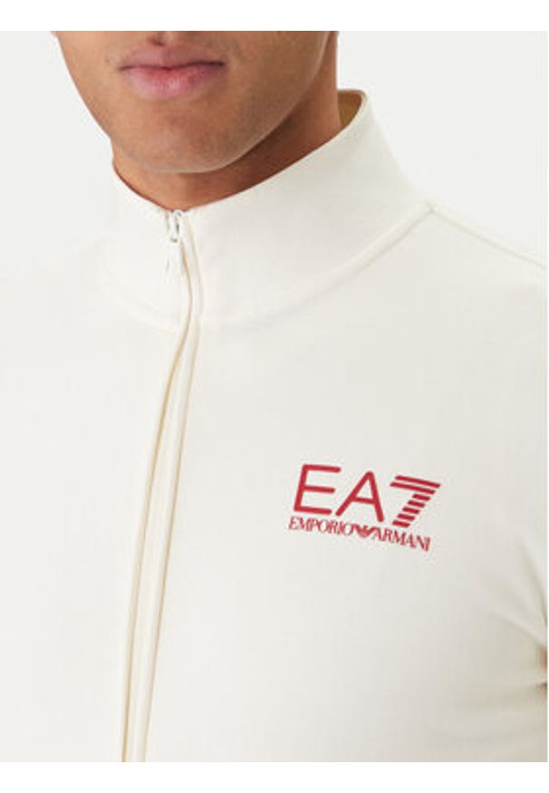 EA7 Emporio Armani Dres 7M001610 AF12451 U0004 Beżowy Regular Fit. Kolor: beżowy. Materiał: bawełna