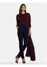 Lauren Ralph Lauren - LAUREN RALPH LAUREN Spodnie materiałowe 200980023002 Granatowy Straight Fit. Kolor: niebieski. Materiał: wiskoza #3