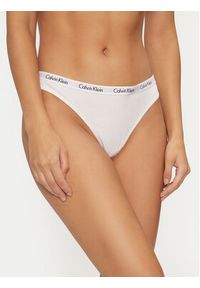 Calvin Klein Underwear Komplet 3 par stringów 000QD3587E Kolorowy. Materiał: bawełna. Wzór: kolorowy #4