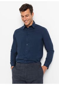 bonprix - Koszula z długim rękawem, ze stretchem, Slim Fit (2 szt.). Okazja: na spotkanie biznesowe. Kolor: biały. Długość rękawa: długi rękaw. Długość: długie. Styl: biznesowy