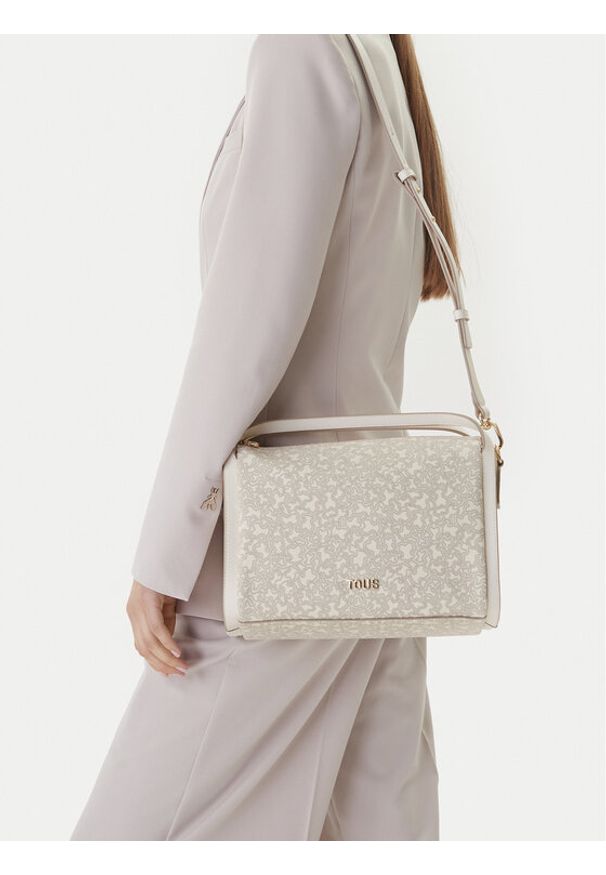 Tous - TOUS Torebka City Kaos Mini Lines 2002183801 Beżowy. Kolor: beżowy. Materiał: skórzane