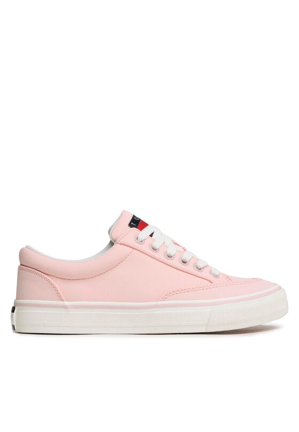 Tommy Jeans Tenisówki Lace Up Nylon EN0EN02157 Różowy. Kolor: różowy. Materiał: materiał