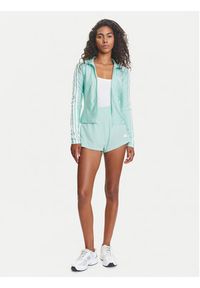 Adidas - adidas Bluza adicolor 3-Stripes JC5579 Turkusowy Slim Fit. Kolor: turkusowy. Materiał: syntetyk #5